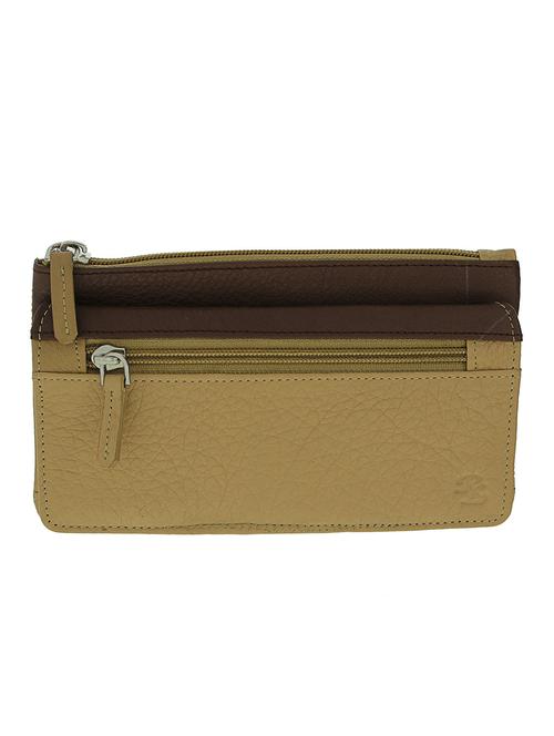 beige leather wallet - 10546671 - Standard Image - 0
