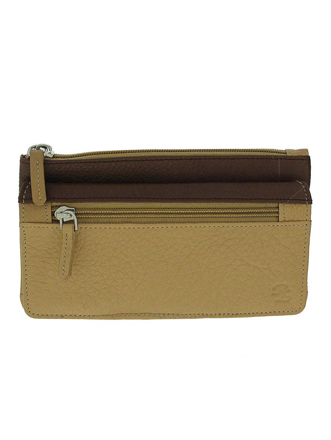 beige leather wallet - 10546671 - Zoom Image - 0