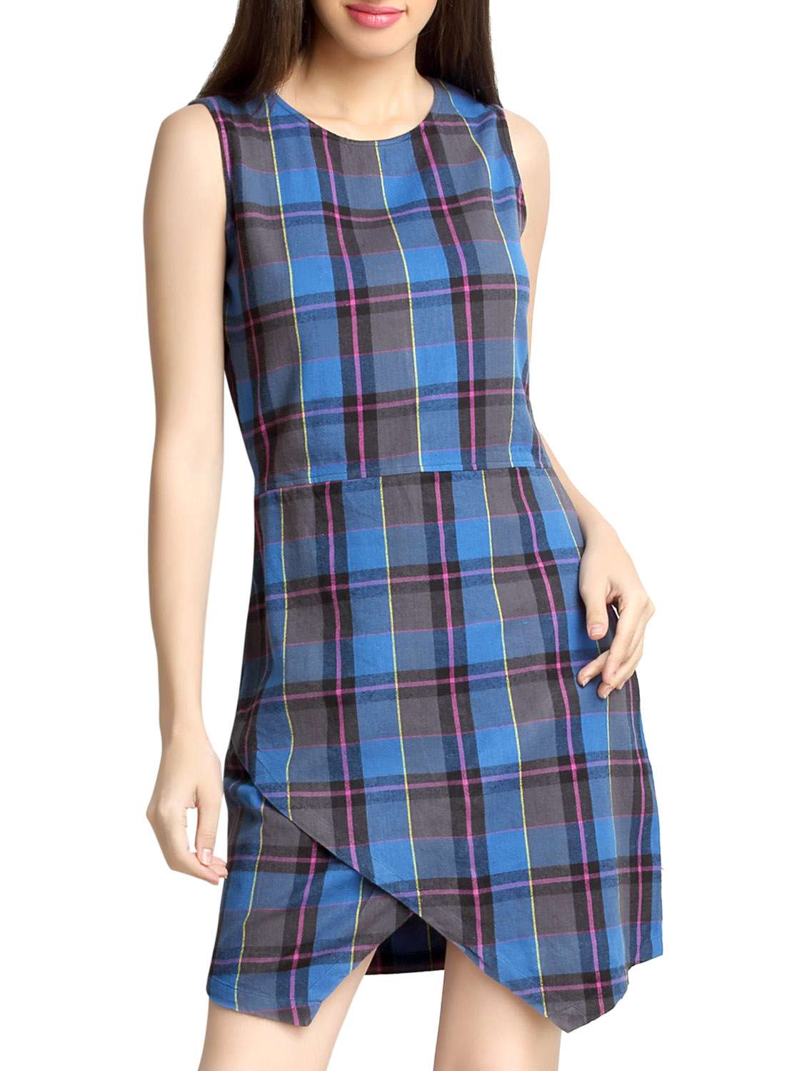royal blue cotton dress