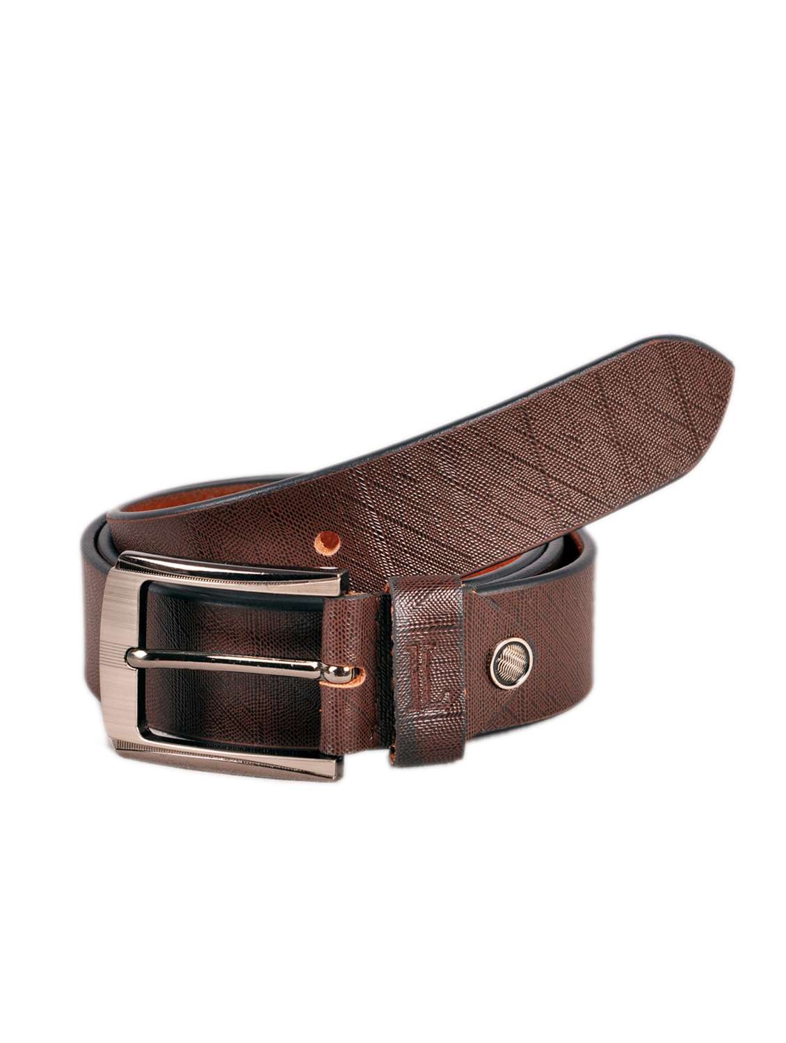 brown leather belt
