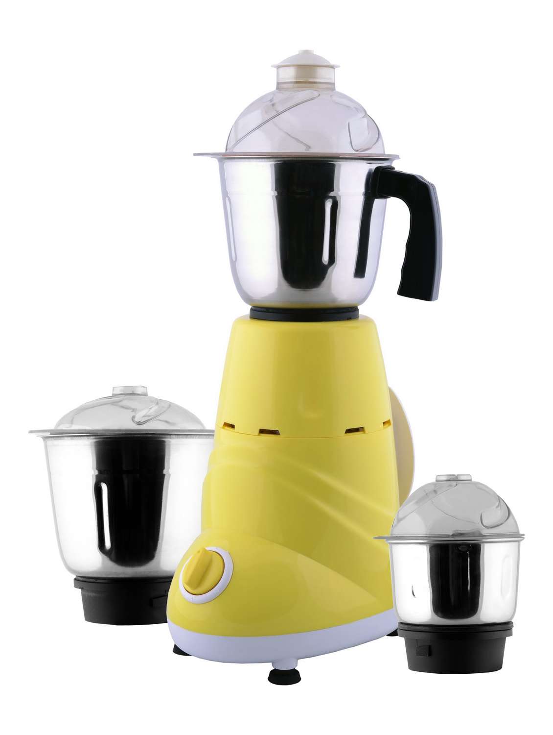 anjalimix mixer grinder zobo  yellow 600 w with 3 jars (economy)