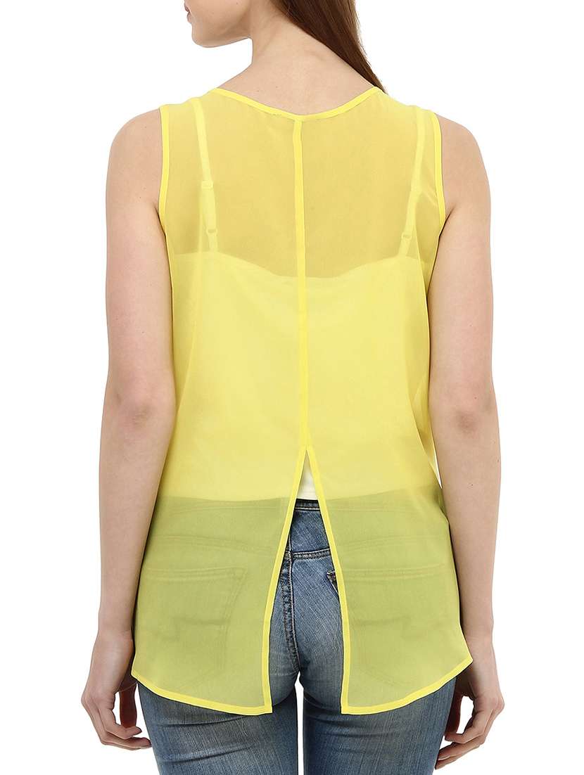 back slit embroidered top - 10645343 -  Standard Image - 2