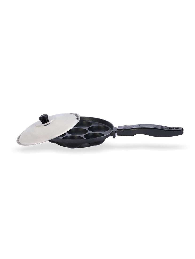 sumeet nonstick appam patra with lid 180 mm