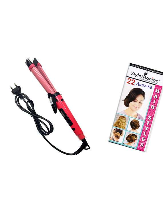 style maniac 2 in 1 hair straightener cum curler