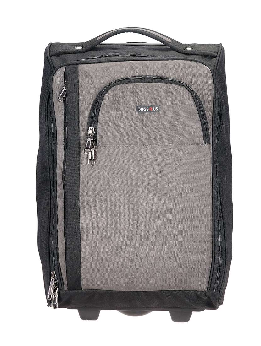 grey polyester trolleybag