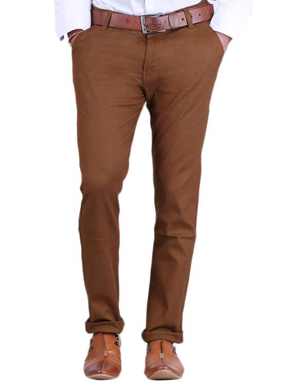 stretchable regular fit chinos
