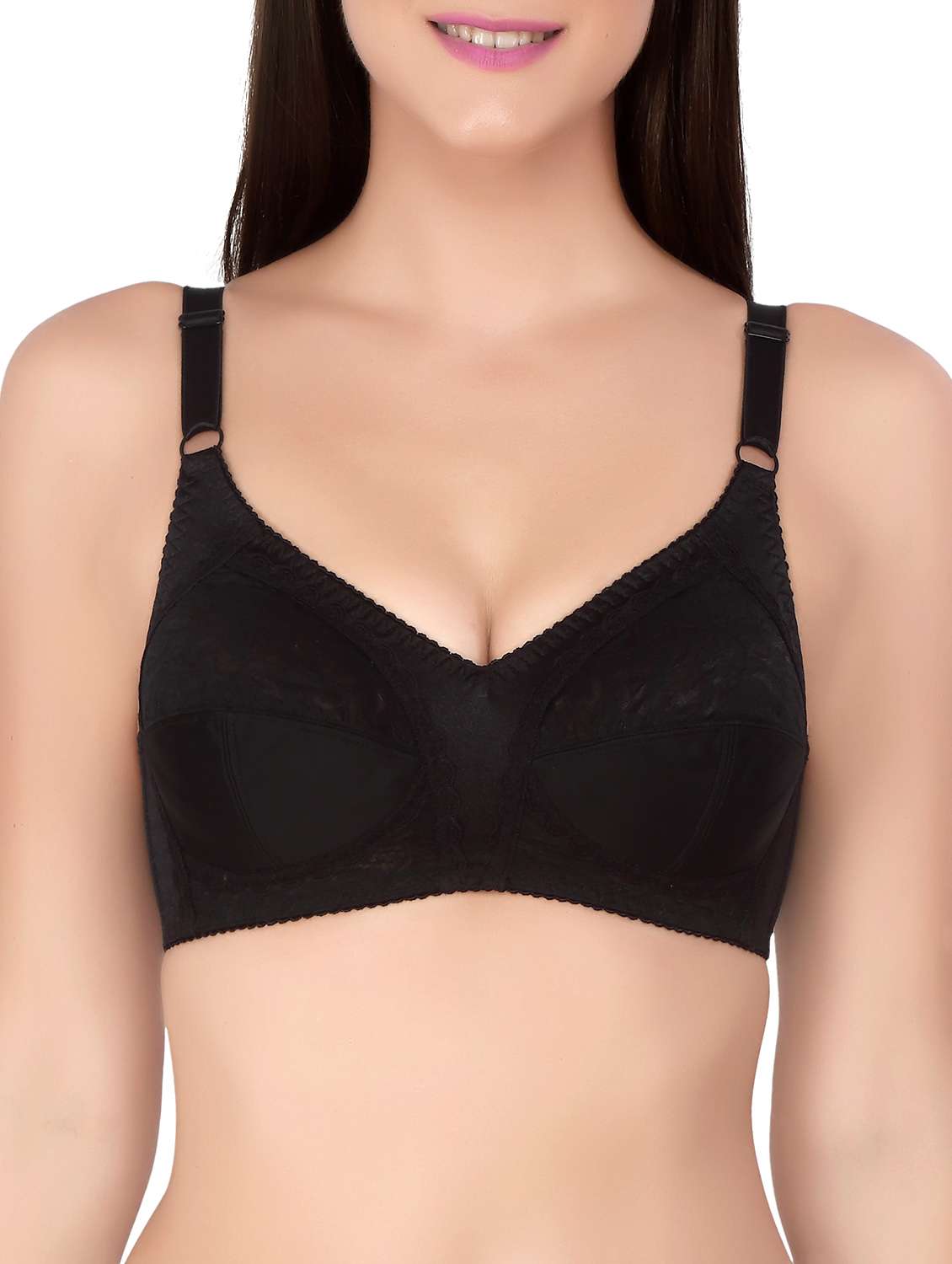 black nylon bra