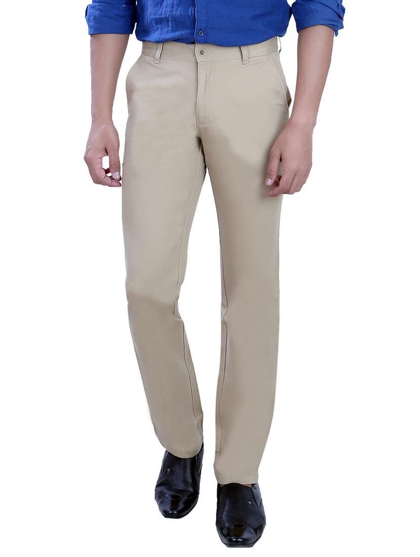 beige cotton chinos
