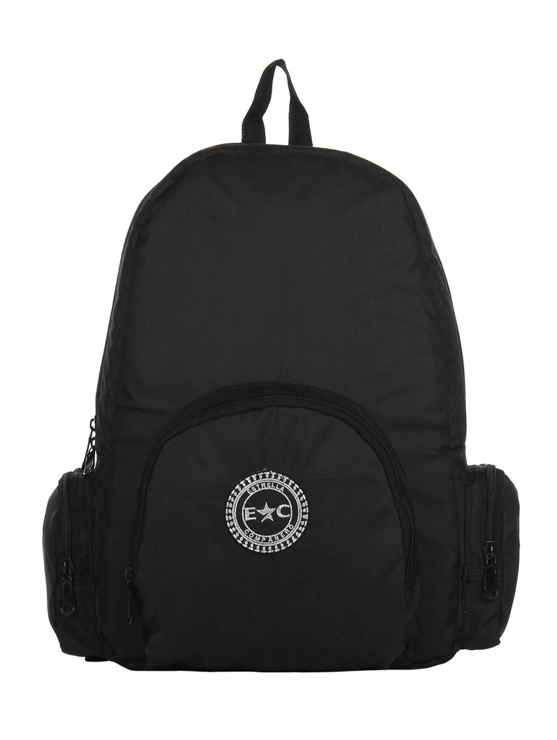 black polyester laptop bag