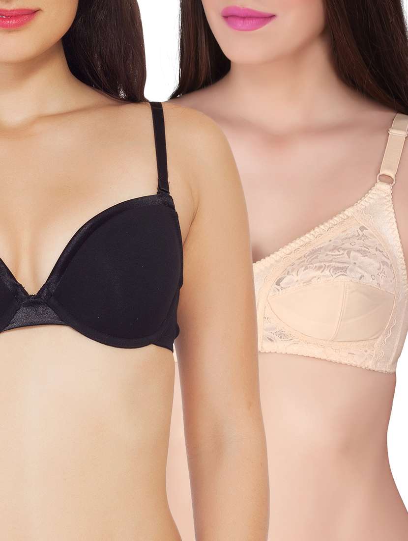 set of 2 solid bras