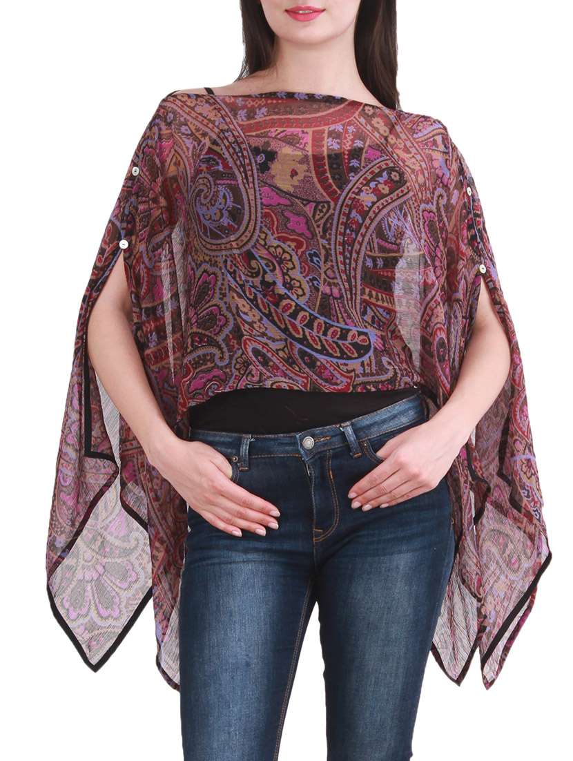 purple chiffon kaftan