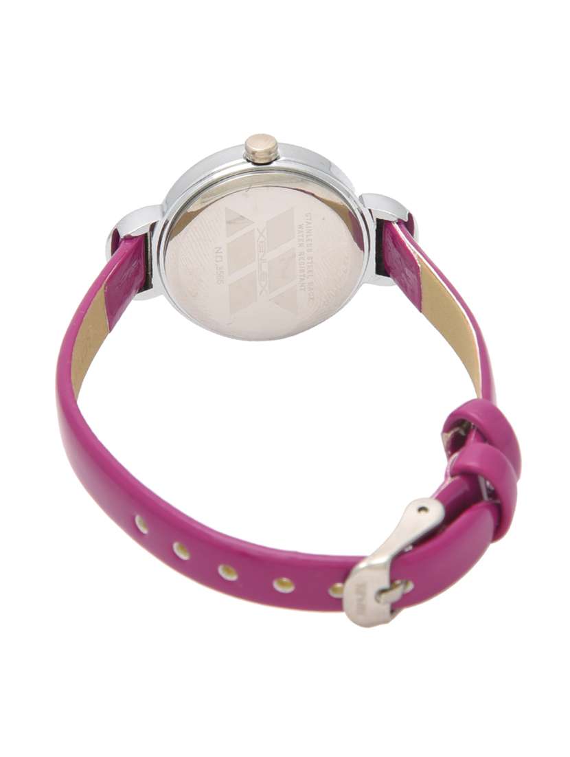 xenlex pink color dial watch for women