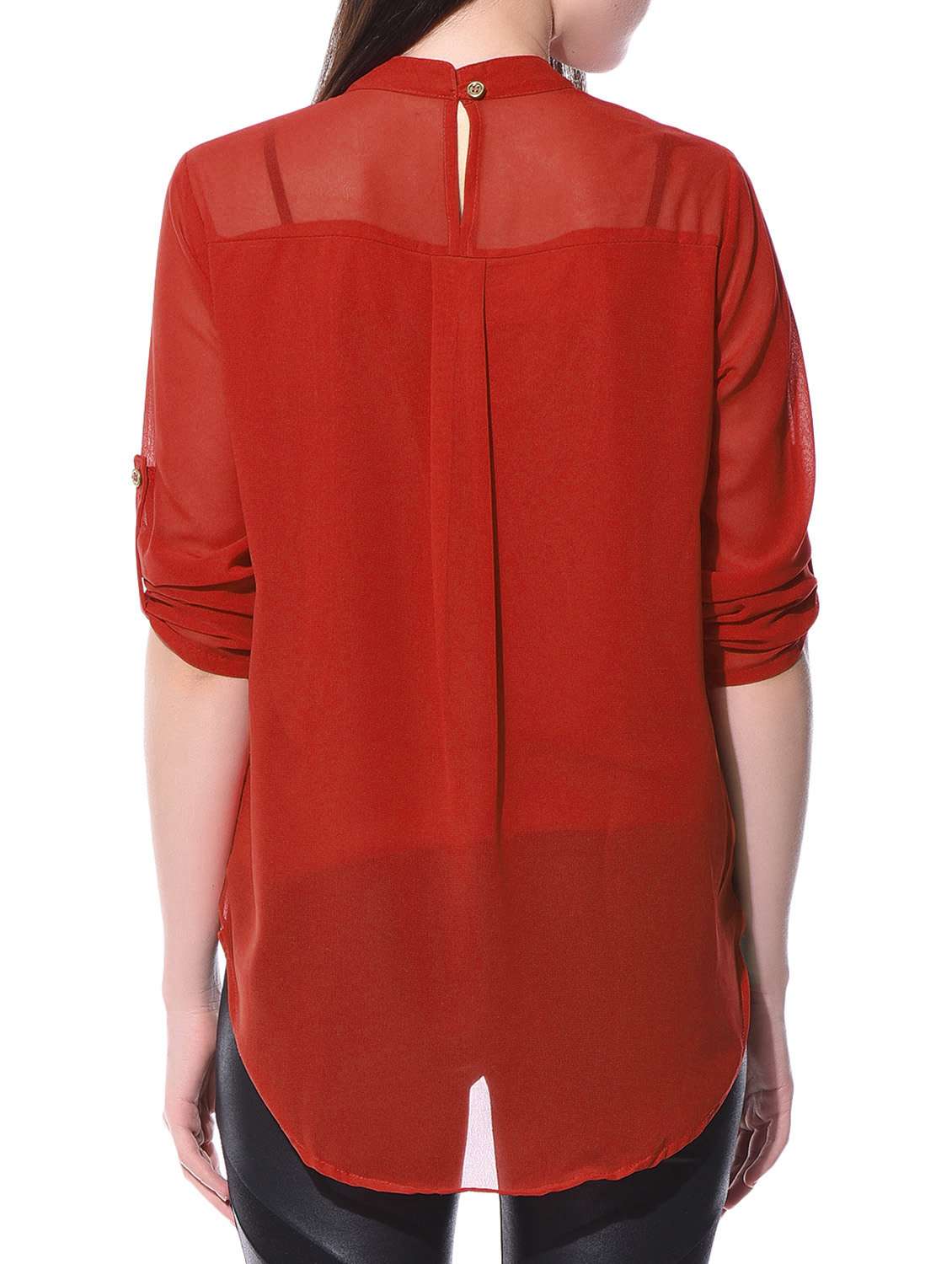 women's straight crew neck top - 10790725 - Standard Image - 2