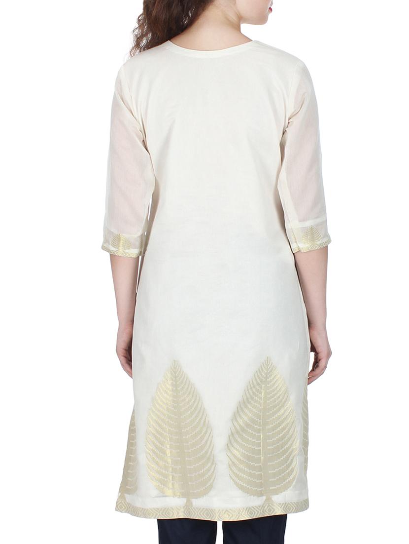 women's straight kurta - 10799575 - Standard Image - 2