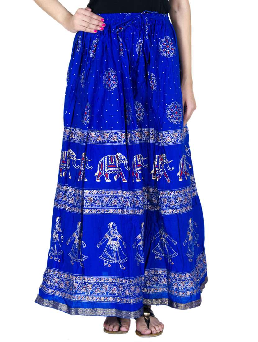 dark blue cotton skirts