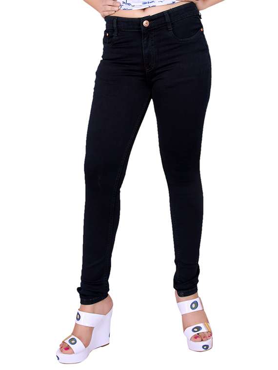 women's plain slim fit jeans