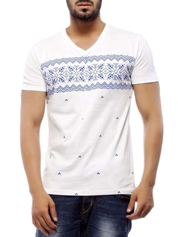 white cotton tshirt