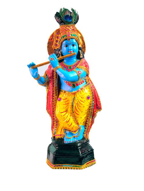 home decorative fiber krishna with flute - 10830202 - Standard Image - 0