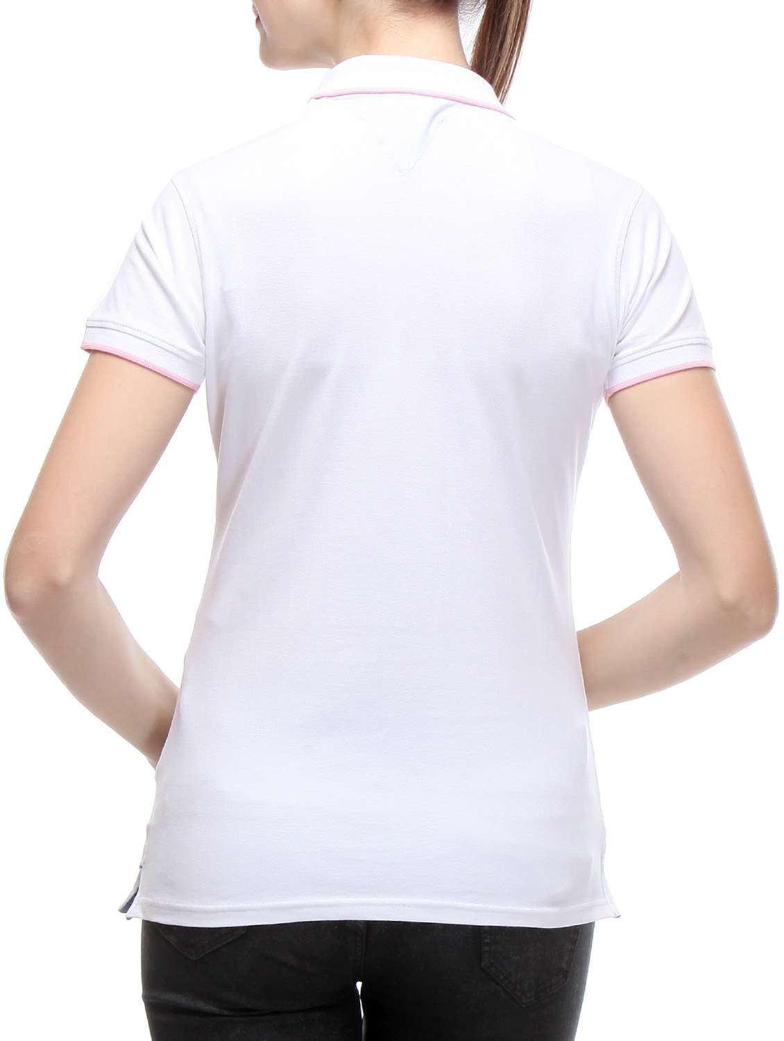 Polo Neck Solid Tee - 10838800 -  Standard Image - 2