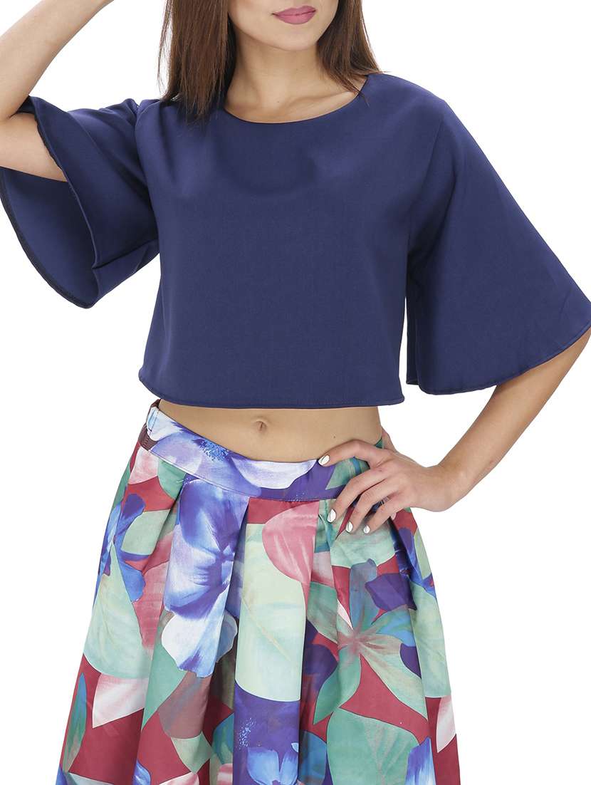 navy blue lycra kaftan