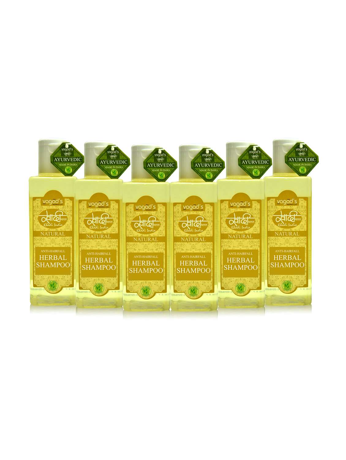 khadi anti-hairfall herbal shampoo [ pack of 6] 100 ml