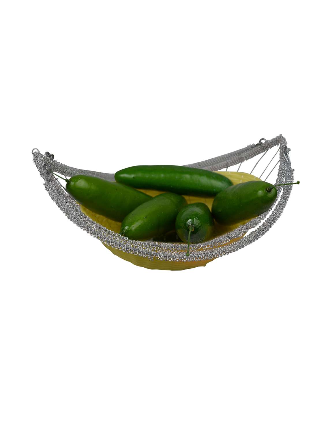 Artificial Lengh Basket With Artificial 5 Vegetables