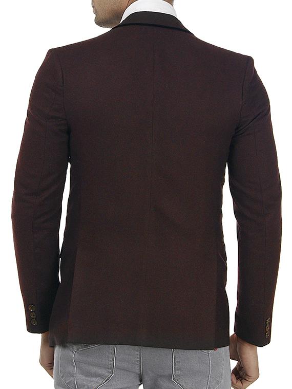 red wool casual blazer - 10903577 - Standard Image - 2