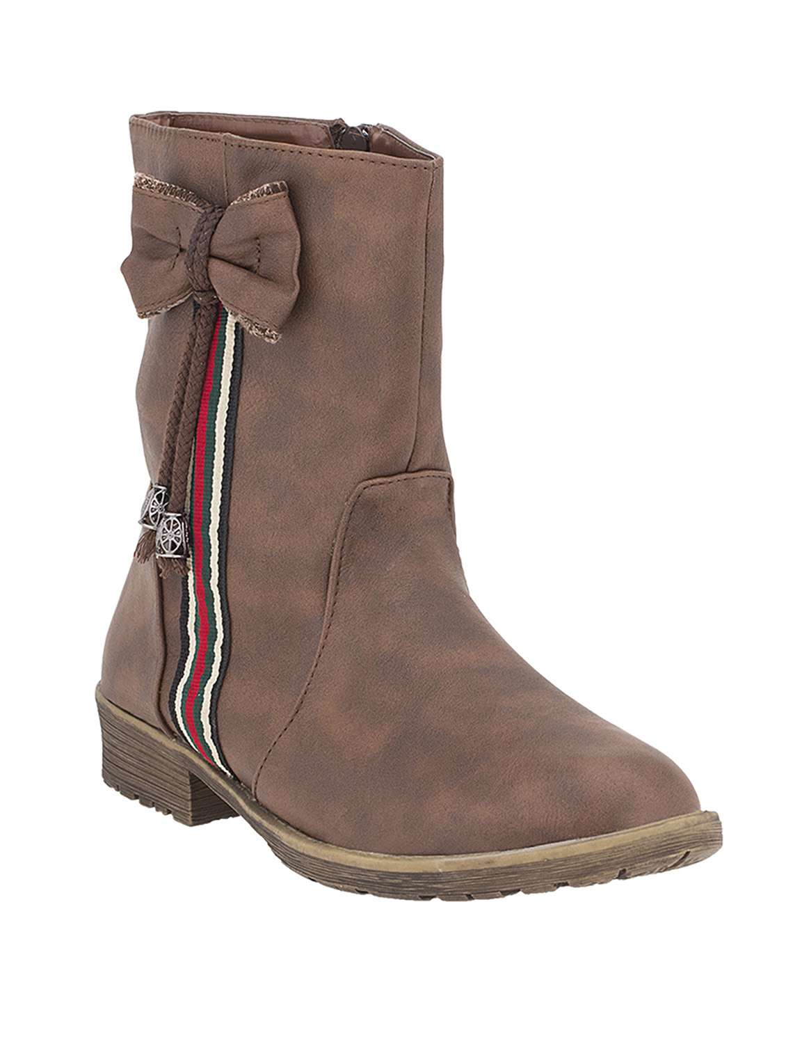 brown leatherette  boot