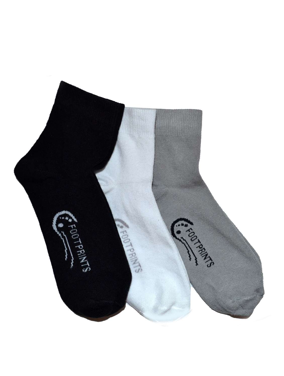 black, white , grey cotton sock