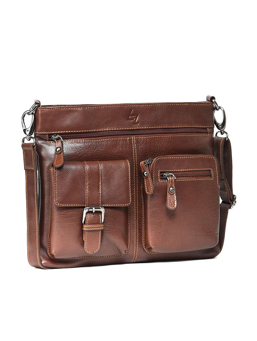brown leather laptopbag