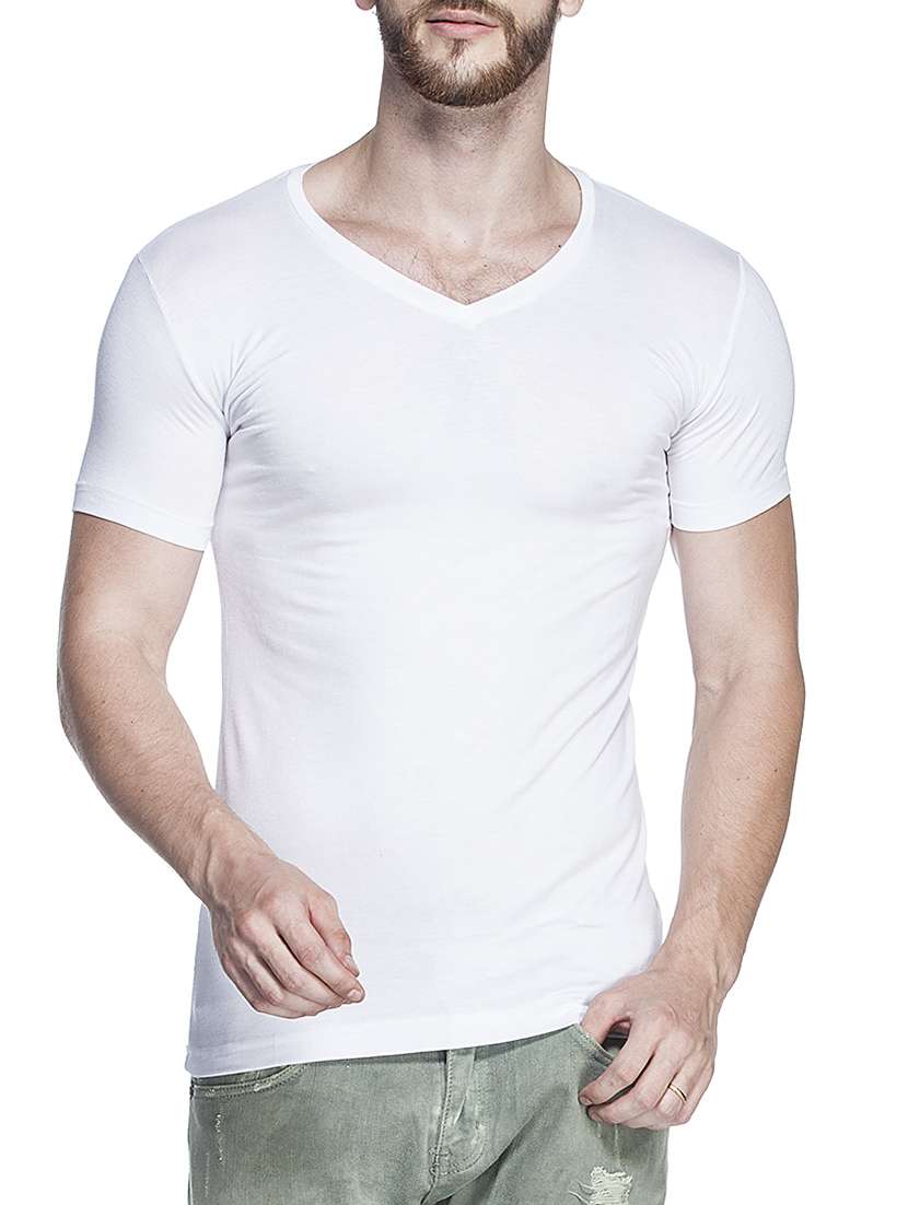 white viscose t-shirt