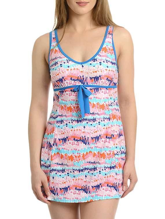 multicolor cotton functional swimsuit
