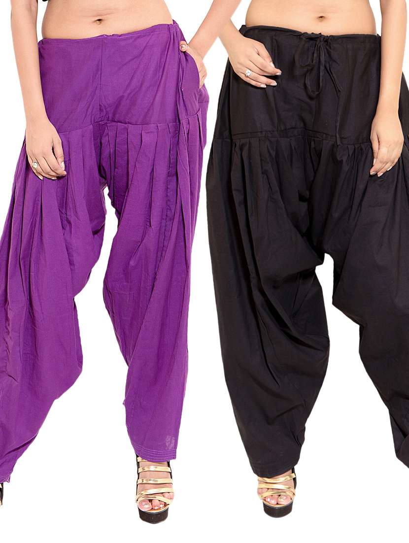 multi colored cotton combo salwars
