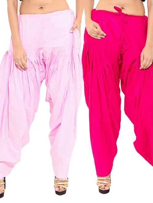 multi colored cotton combo salwars - 11120010 - Standard Image - 0