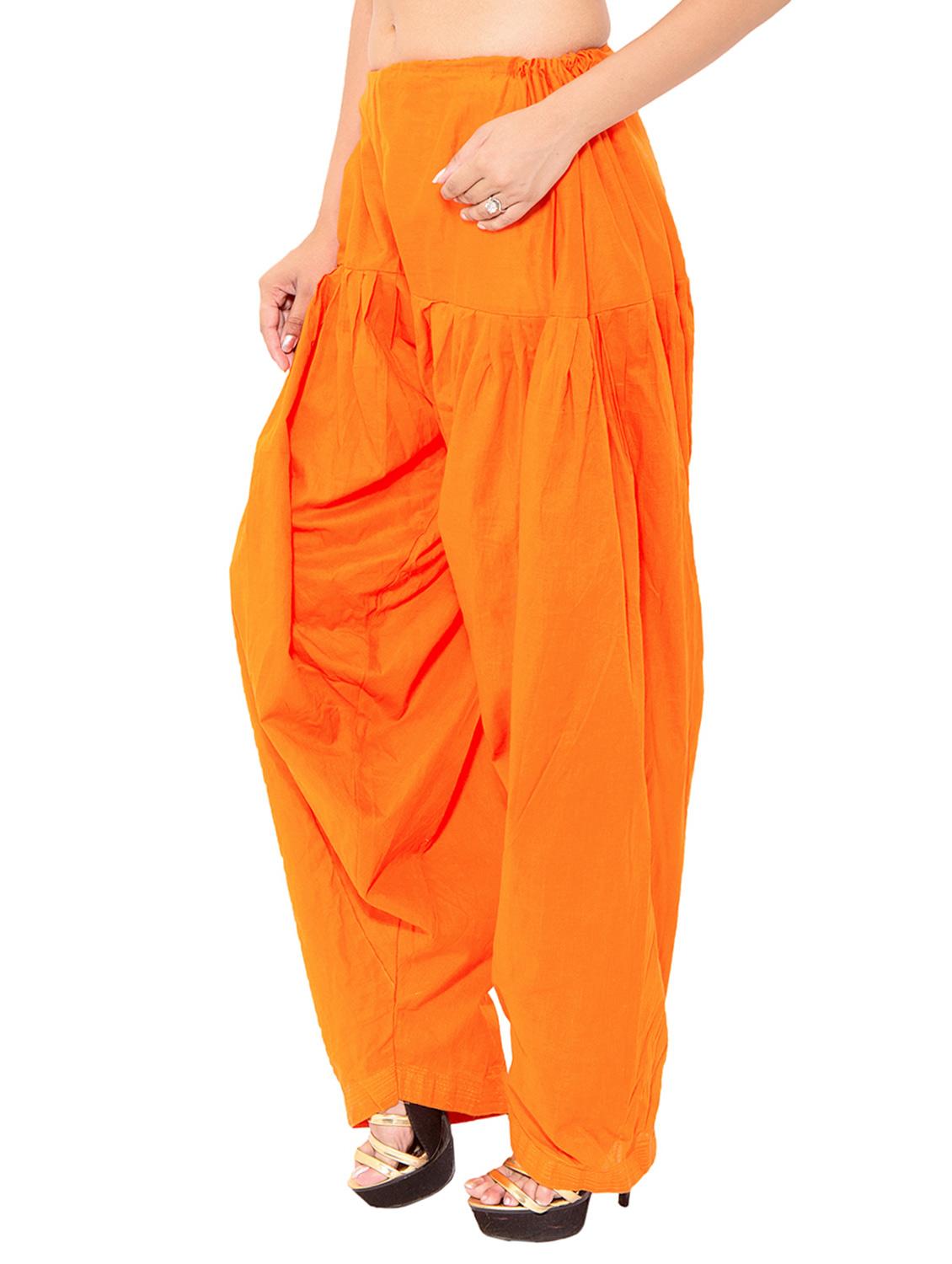 red cotton patiyala salwars - 11120023 - Standard Image - 2
