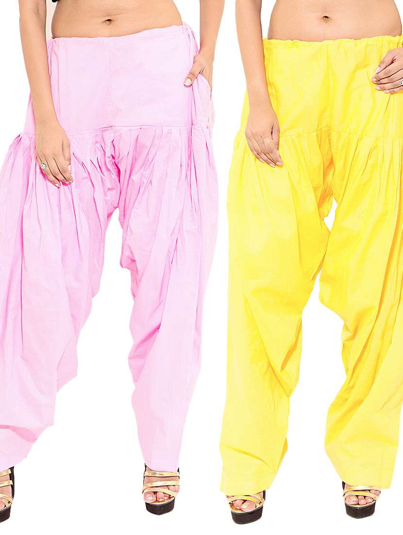 multi colored cotton combo salwars