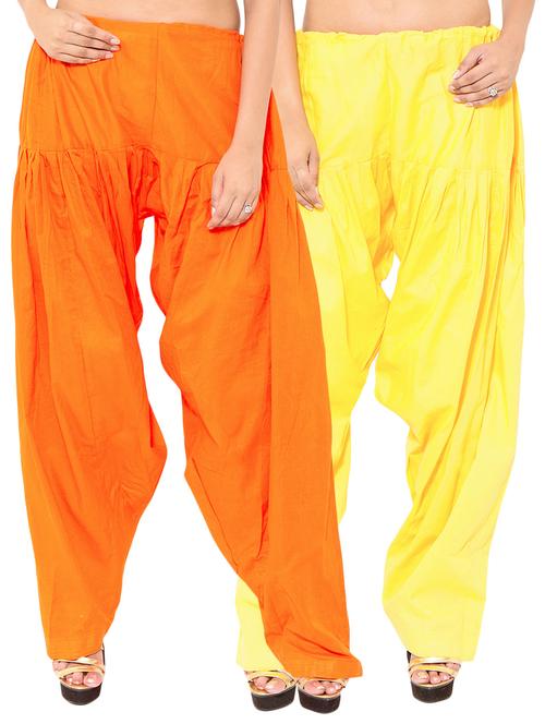 multi colored cotton combo salwars - 11120055 - Standard Image - 0