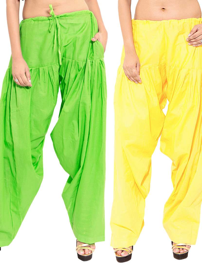 multi colored cotton combo salwars