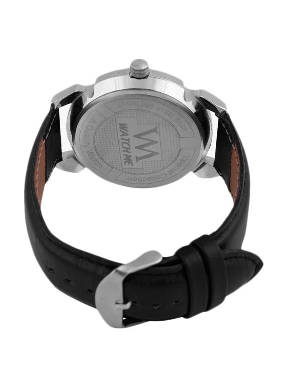 black leather wrist watch - 11123223 - Standard Image - 2