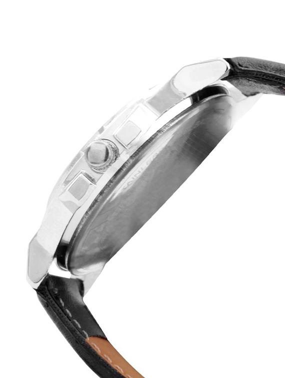 black leather wrist watch - 11123233 - Standard Image - 2