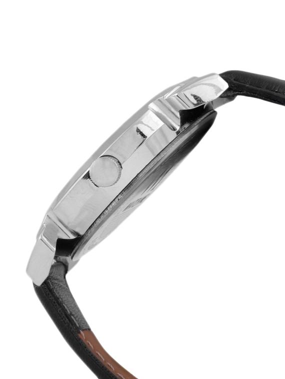 black leather wrist watch - 11123244 - Standard Image - 2