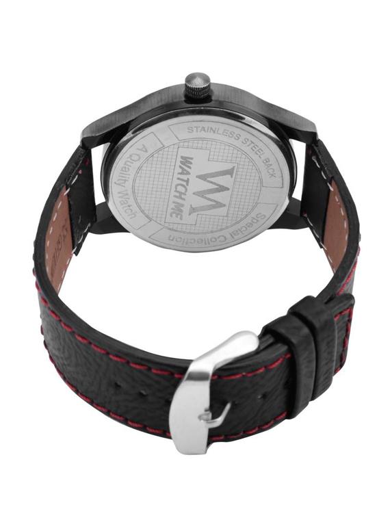 black leather wrist watch - 11123265 - Standard Image - 2