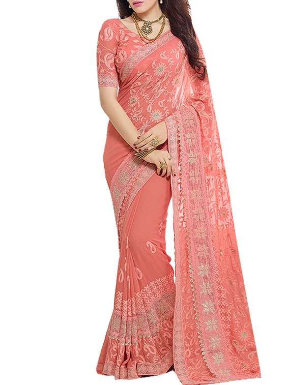 pink saree