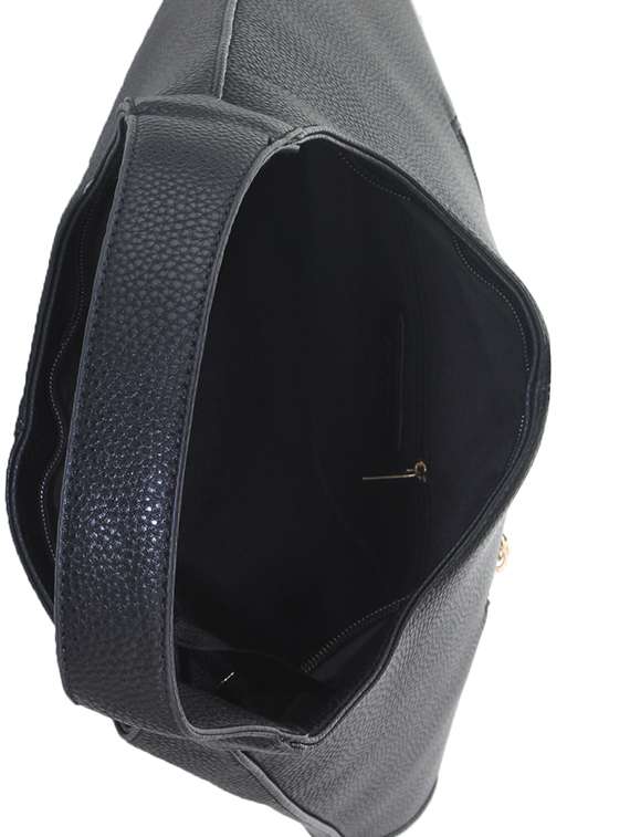 black leatherette handbag - 11131154 - Standard Image - 2