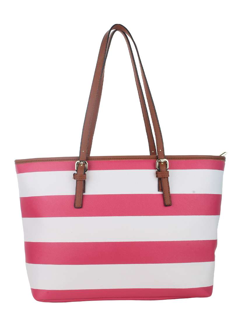 multi coloured leatherette tote
