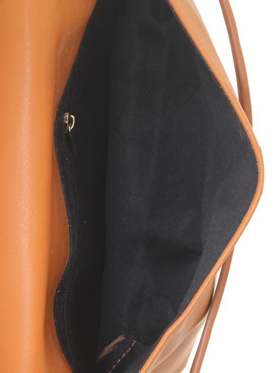 tan leatherette sling bag - 11131423 - Standard Image - 2