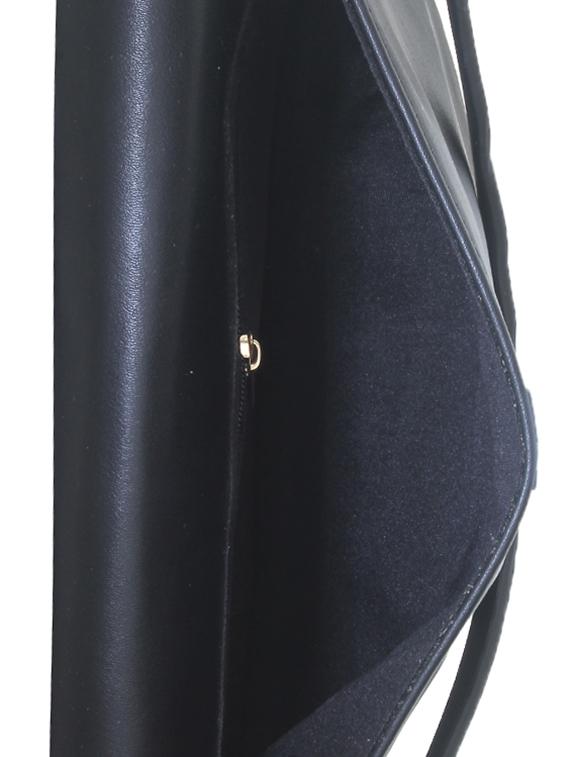 black solid regular sling bag - 11131426 - Standard Image - 2