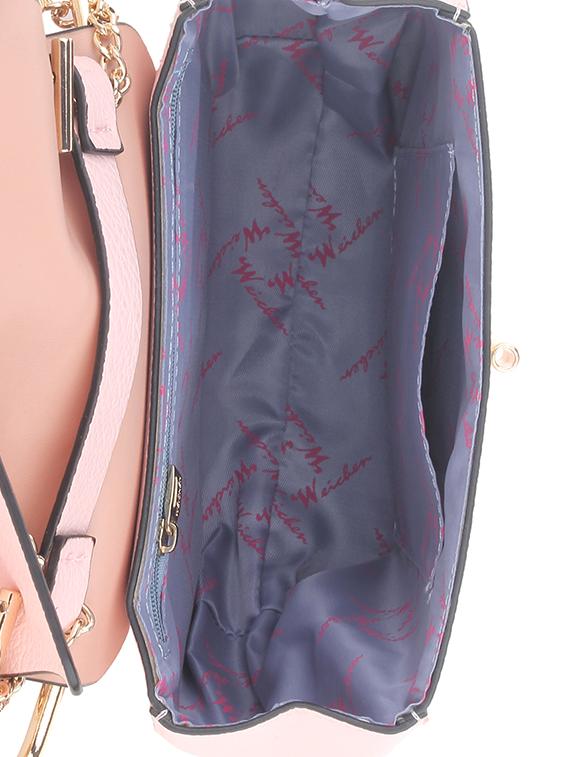 pink metal sling bag - 11131427 - Standard Image - 2