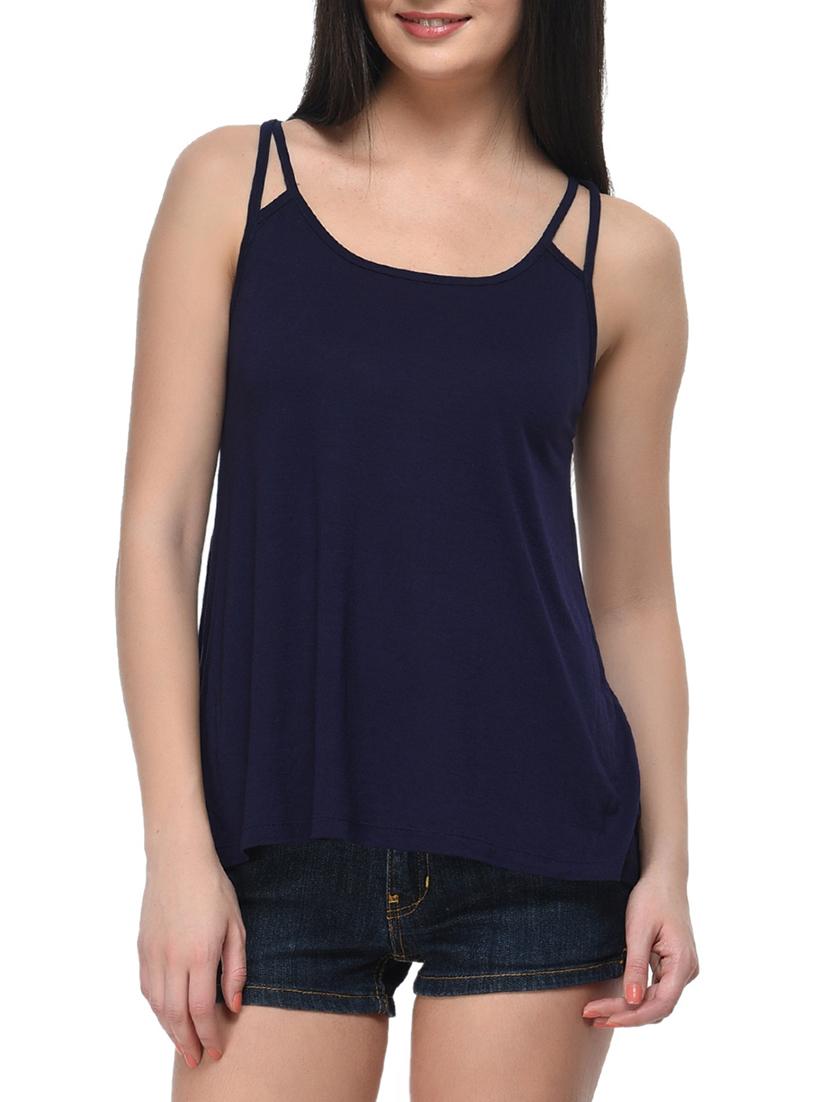 blue viscose top - 11140501 -  Zoom Image - 0