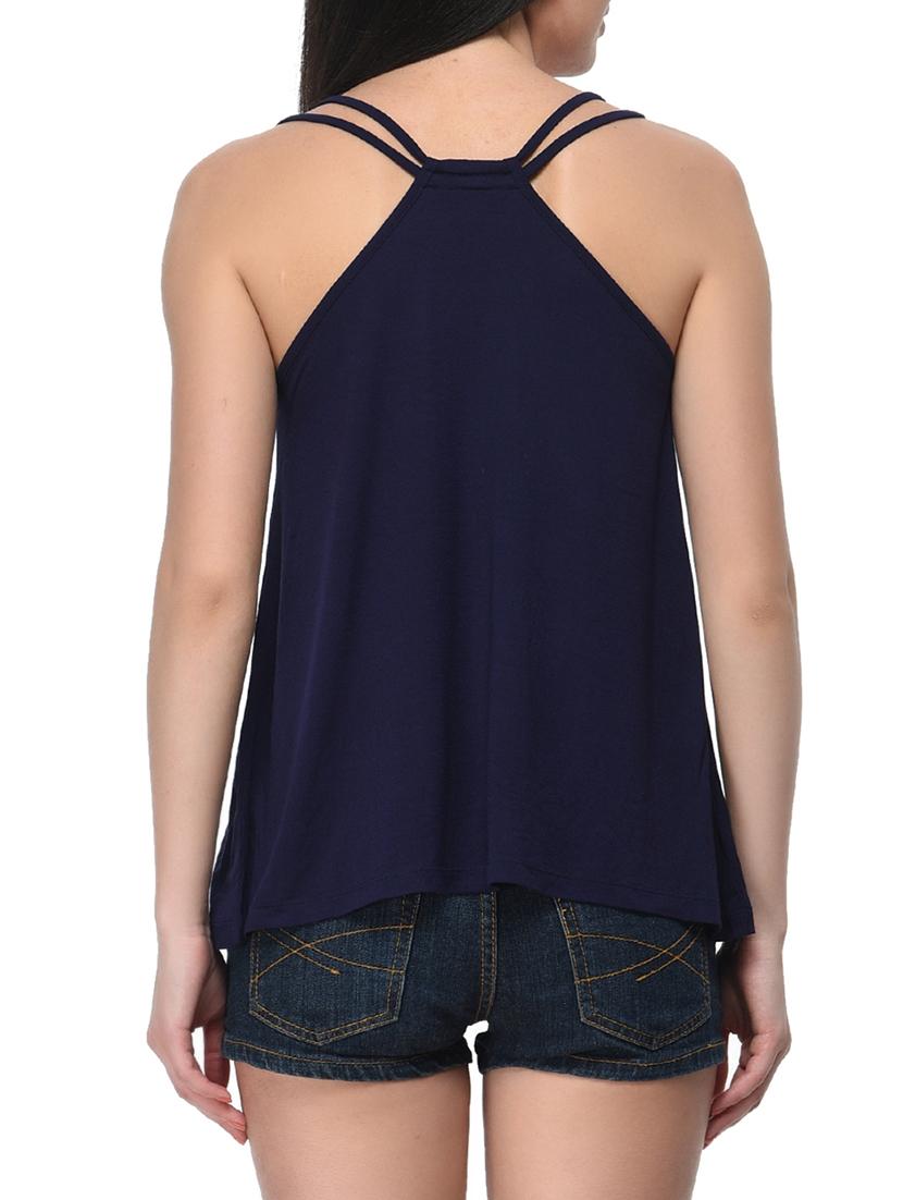 blue viscose top - 11140501 - Standard Image - 2